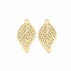 Rack Plating 201 Stainless Steel Filigree Pendants STAS-T057-34G-2