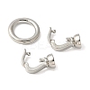 Brass Fold Over Clasps KK-M320-20P-2