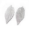 Tibetan Style Alloy Leaf Large Pendants LS-X-TIBEP-S607-AS-LF-2