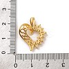Brass Micro Pave Cubic Zirconia Pendants KK-U033-13G-01-3