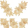 Polyester Embroidered Floral Lace Collar DIY-WH0326-47C-1