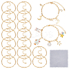 304 Stainless Steel Cable & Rolo Chain Bracelets BJEW-OC00001-1