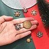 6Pcs 6 Styles Rack Plating Alloy Rhinestone Pendants FIND-YW0005-63-5