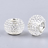 Resin Rhinestone European Beads RPDL-T002-04K-2