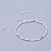 Adjustable Nylon Thread Braided Beads Bracelets BJEW-JB04374-2
