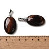 Dyed & Heated Natural Red Tiger Eye Pendants G-Z055-03P-20-3