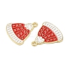Christmas Alloy Enamel Pendants ENAM-D050-13E-02G-2