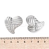 304 Stainless Steel Stud Earrings for Women EJEW-K306-03P-5