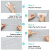 3-Slot Rectangle Acrylic Wall Mounted Comb Organizer Holder for Bathroom ODIS-WH0043-218B-3