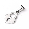 Tarnish Resistant 304 Stainless Steel Pendants STAS-I127-053P-2