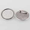 Vintage Alloy Brooch Cabochon Bezel Settings LS-PALLOY-O038-42AS-1