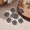 Platinum Plated Alloy Charms LS-ENAM-S118-02U-P-5