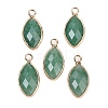 Natural Green Strawberry Quartz Faceted Pendants G-G193-01G-05-1
