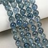 Natural Blue Fluorite Beads Strands GG-CBAF158-8mm-1