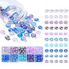 10 Styles Transparent Spray Painting Crackle & Glass Pearl Glass Beads GLAA-YW0003-54-3