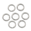 Tarnish Resistant 304 Stainless Steel Open Jump Rings X-STAS-Q186-02-7x1mm-1