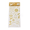 Hot Gold Foil Paper Self-Adhesive Stickers LS-DIY-K076-01C-1