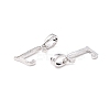 Rack Plating Eco-Friendly Brass Letter Pendants KK-K265-02P-L-2