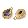 Ion Plating(IP) 304 Stainless Steel Micro Pave Cubic Zirconia Charms STAS-K256-20G-02-2