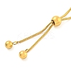 Round Beaded 304 Stainless Steel Pendant Necklaces for Women NJEW-G137-01G-3