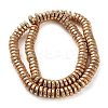 Electroplated Natural Lava Rock Beads Strands G-I360-A03-02-2