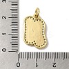 Brass Micro Pave Cubic Zirconia Pendants KK-K354-02G-N-3