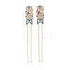 Alloy Enamel Hair Fork Findings AL-CBA8479-10KCG-1