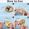 8Pcs Alloy Brooch Convert Pendant Hooks FIND-SC0019-06A-P-6