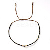 Bohemian Style Handmade Glass Seed Beaded Braided Bead Bracelets for Women TS0574-4-1