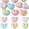 10Pcs UV Plating Opaque Acrylic Beads MACR-YW0004-42-1