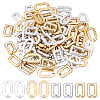 SUPERFINDINGS 120Pcs 4 Style CCB Plastic Linking Rings CCB-FH0001-09-1