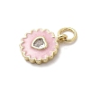Brass Micro Pave Cubic Zirconia Pendants KK-A278-09G-04-2