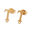 Ion Plating(IP) 304 Stainless Steel Stud Earrings FIND-Q103-01T-G-1