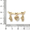 Brass Pave Cubic Zirconia Pendants KK-M287-05G-A-3