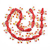Autumn Theme Handmade Lampwork Beads Strands LAMP-Q031-017E-2