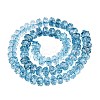 Crackle Transparent Glass Beads Strands GLAA-N068-03A-04-2