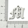 Non-Tarnish 201 Stainless Steel Pendants STAS-B055-01P-M-3