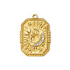 304 Stainless Steel Rhinestone Pendants STAS-OY009-49G-3