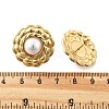 201 Stainless Steel Flat Round Stud Earrings EJEW-P304-06G-5