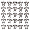 40Pcs Tibetan Style Alloy Beads TIBE-DC0001-18-1