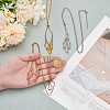 3Pcs 3 Colors 304 Stainless Steel Macrame Pouch Necklace Making NJEW-PH01550-3