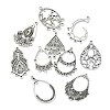 40Pcs 10 Styles Tibetan Style Retro Zinc Alloy Connector Charms FIND-CJ0003-60-9