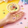 28Pcs 14 Colors Acrylic Flowers Beads Caps FIND-TA0005-11-6