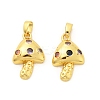 Brass Micro Pave Cubic Zirconia Pendants KK-G533-17G-02-1