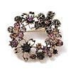 Alloy Pave Rhinestone Brooch JEWB-M035-07AG-1