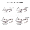 304 Stainless Steel Snap on Bails STAS-UN0003-65-2