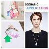 24Pcs 6 Colors UV Plating Iridescent Acrylic Imitation Conch Pendants MACR-CA0001-43-7