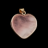 Natural Rose Quartz Pendants G-K335-04G-16-4