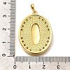 Religion Themed Rack Plating Brass Micro Pave Cubic Zirconia Pendants KK-L226-007G-06-3