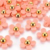 Opaque Acrylic Beads X-SACR-N007-D-01D-1